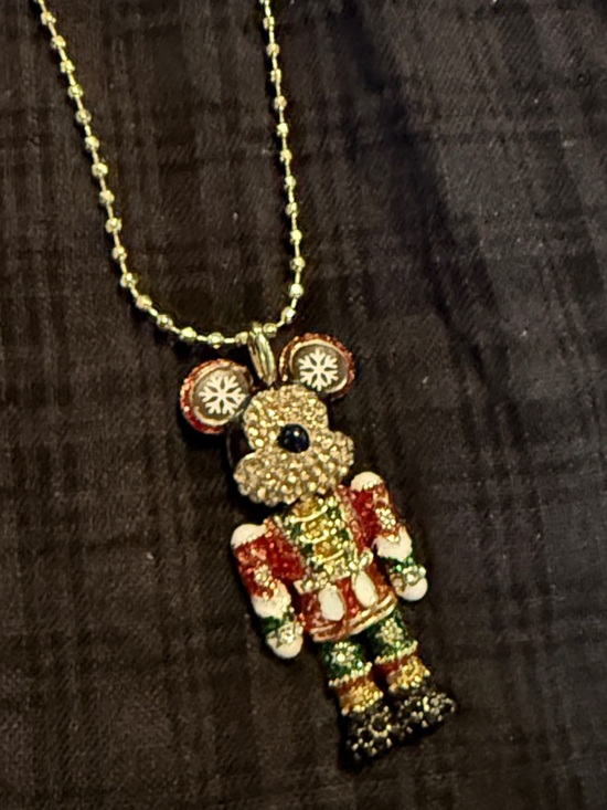 BaubleBar Jewelry - BaubleBar Holiday Nutcracker Mickey Pendant Necklace